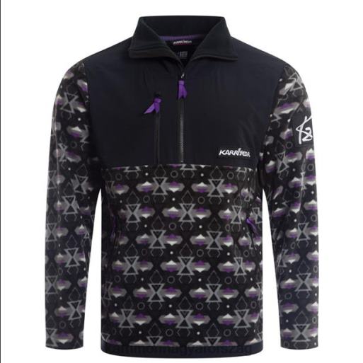 Karrimor ruházat fekete/lila apop férfiak k2 cipzáras gyapjú P60RX158 - Image 1