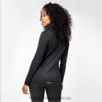 Karrimor ruházat fekete nők negyed cipzáras hosszú ujjú felső P60RX12 - Image 2